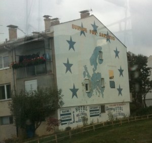 Europe for Sarajevo mural - something I had underestimated before the visit.