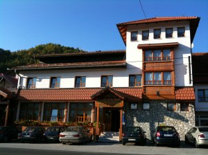 Our motel just outside Sarajevo