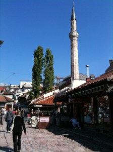 The old town in Sarajevo.