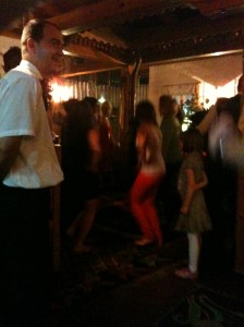 Our last night in Sarajevo - women dancing to the folk musicians in the restaurant, the one leading the line used a paper napkin which reminded me of Greek line dancing.