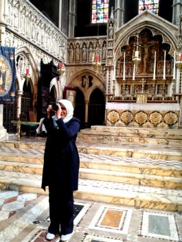 The photographer from the Al-Khoei Centre at St Augustine's Church.