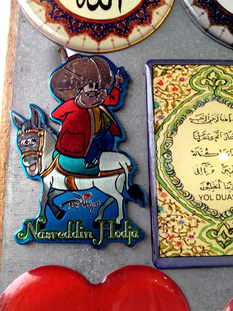 Mullah Nasruddin, riding his donkey backwards - lots of stories about this wise fool in Islamic culture.  